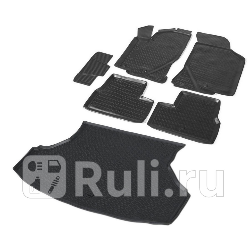 Коврики в салон 6 шт для Lada Granta 2011-2018 RIVAL K16001001-2 3750₽