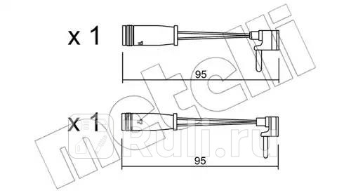 Датчик износа тормозных колодок Metelli SU159K 450₽