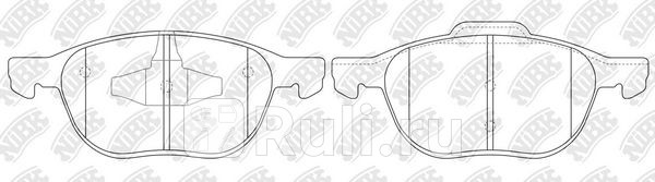 Колодки тормозные дисковые передние для Ford Ecosport (2017-2021) NIBK PN0365