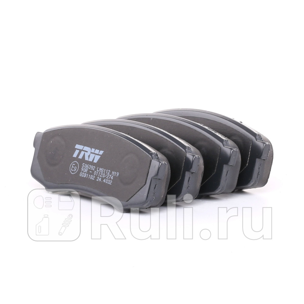 Колодки тормозные дисковые задние для Toyota Land Cruiser Prado 150 2009-2013 TRW GDB1182 1930₽