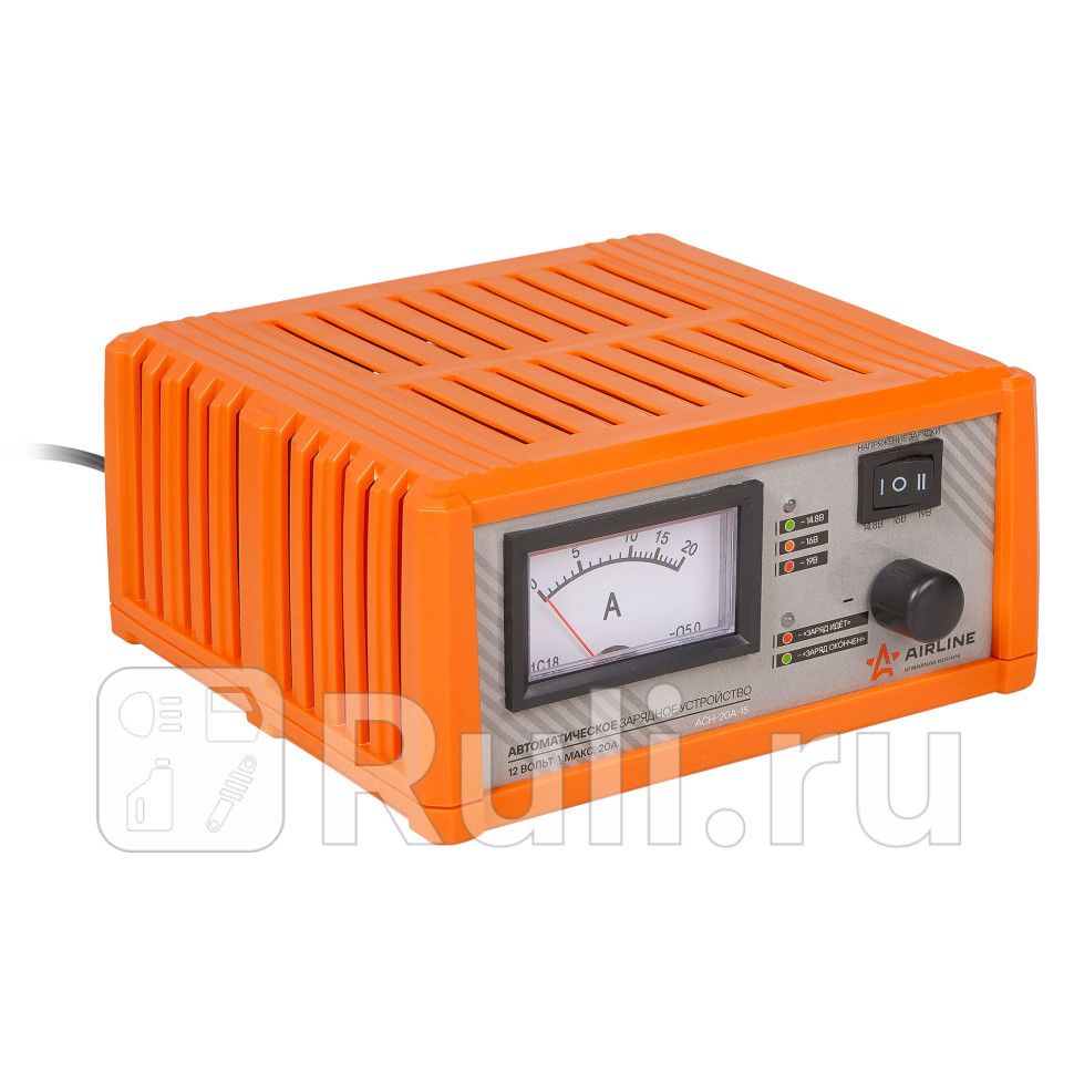 Зарядное устройство Airline 12 В 20 A ручная регулировка тока AIRLINE ACH-20A-15 4010₽