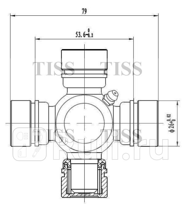 Крестовина 5600x2600 GUT12 JD JTU0062 530₽