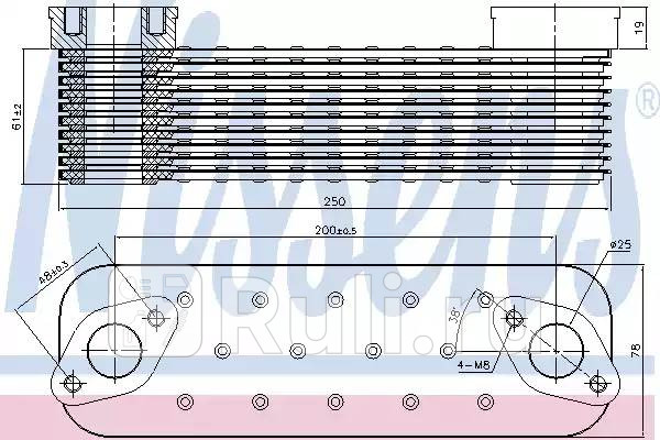 радиатор масляный 10 ребер MAN TG-A 02 902 NISSENS 90727 12400₽