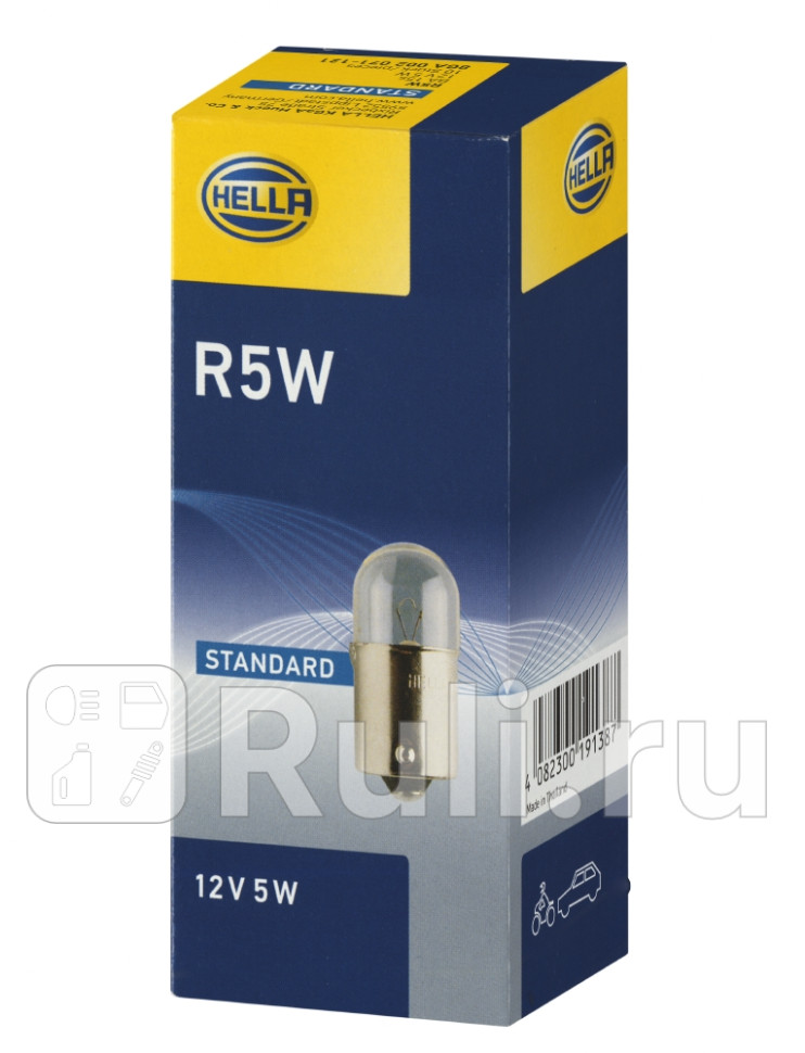 Лампа r5w min10 Hella 8GA002071-121 70₽