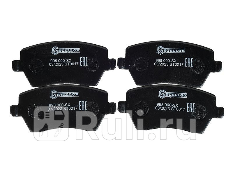 Колодки тормозные дисковые передние для Nissan Micra K13 2010-2016 STELLOX 998 000-SX 810₽
