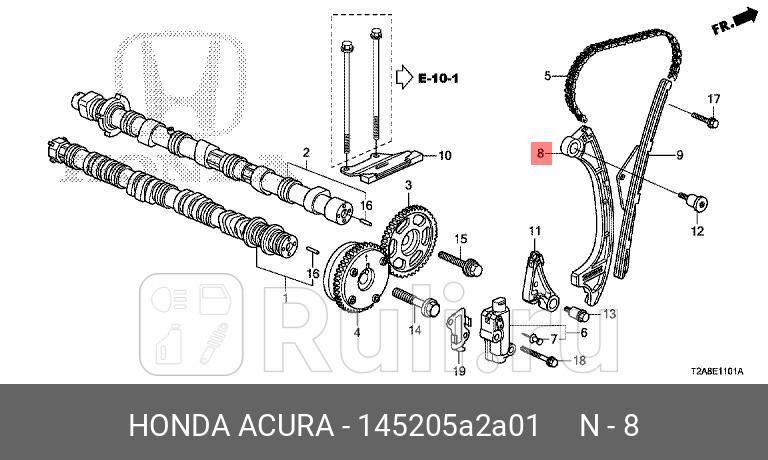 Направляющая цепи HONDA 145205A2A01 5820₽