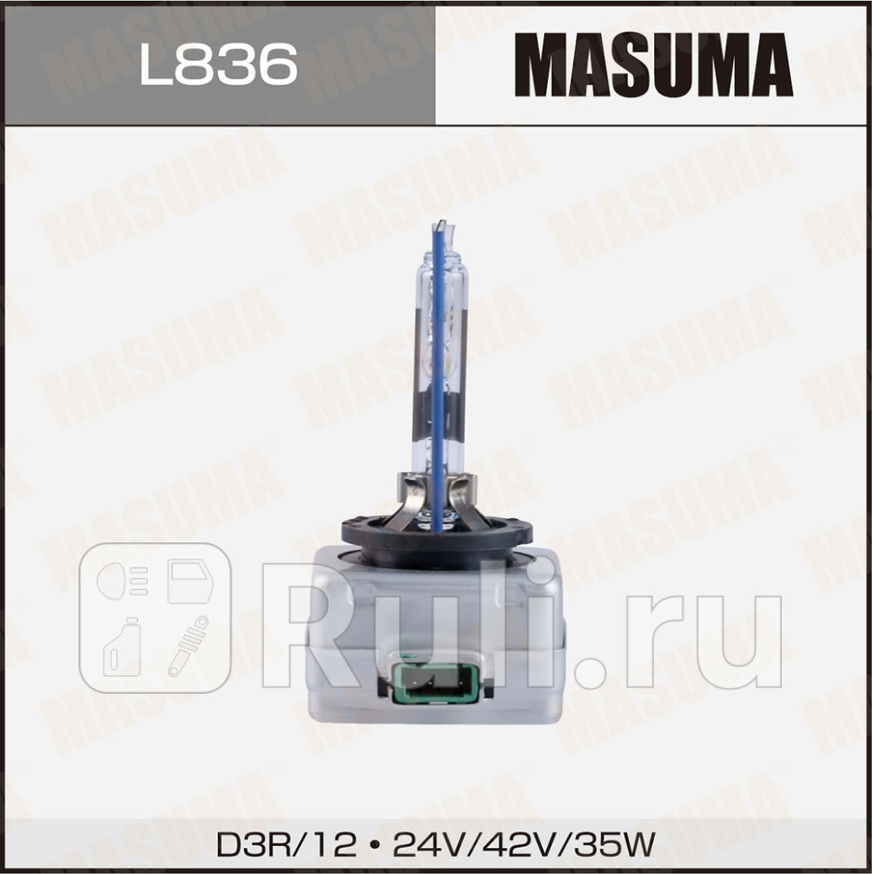 Лампа D3R 6000K ксеноновый свет 1 шт 35W Masuma Cool White Grade MASUMA L836 2610₽