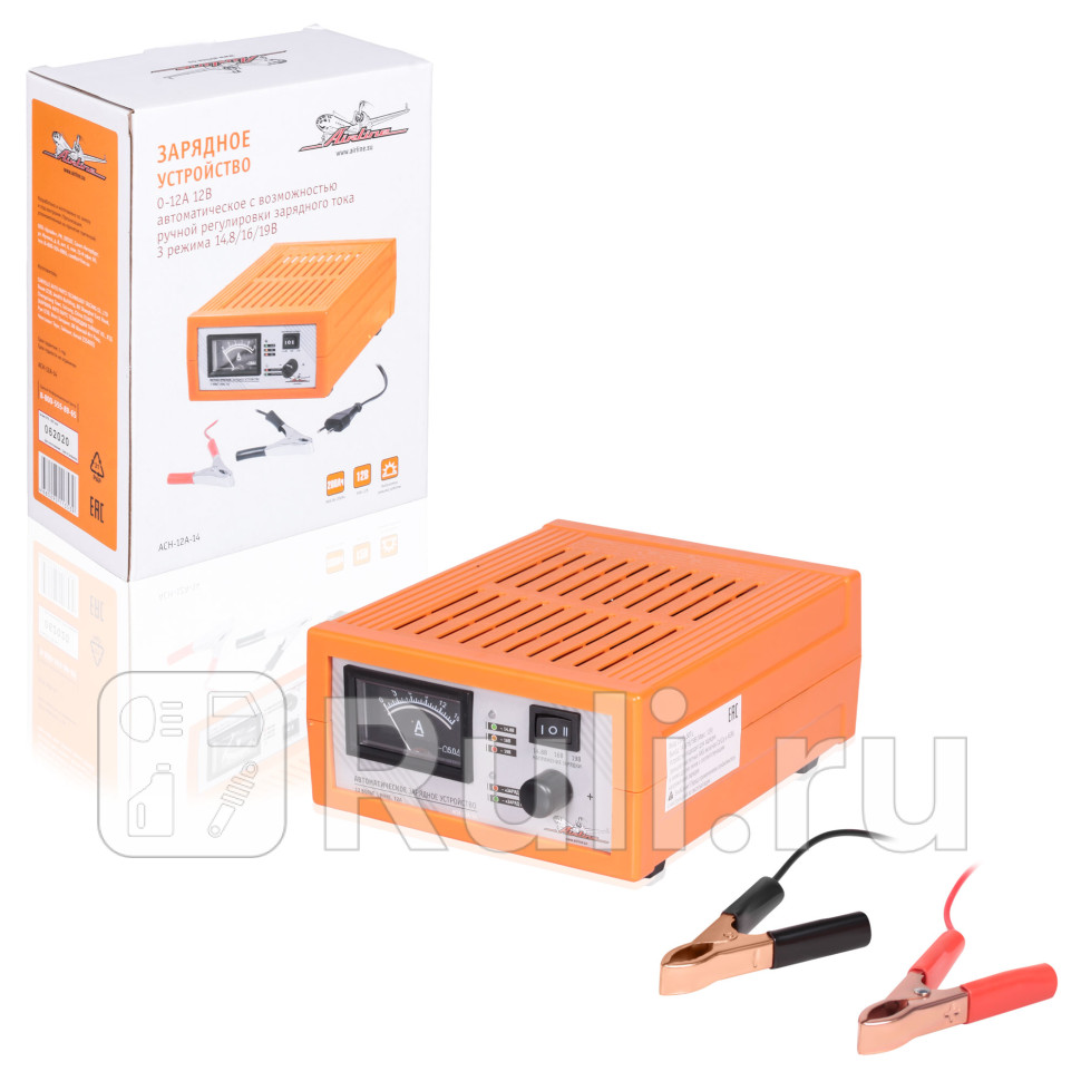 Зарядное устройство Airline 12 В 12 A ручная регулировка тока AIRLINE ACH-12A-14 3480₽
