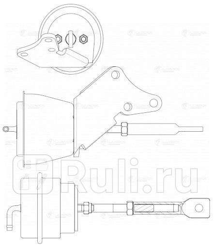 Актуатор турбокомпрессора для ам КАМАЗ 5490 с дв OM457 тип S410G LTC 0789 LUZAR LTC0789 4830₽