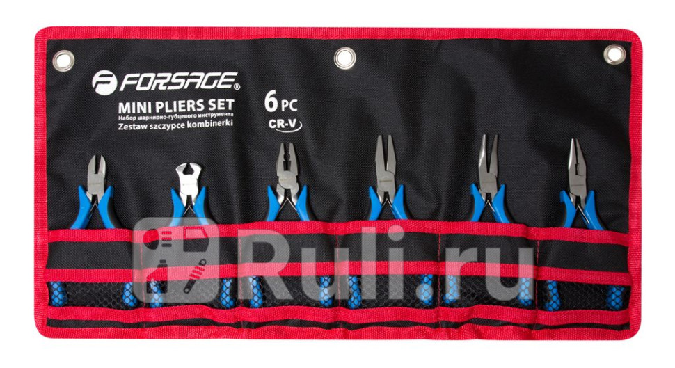 Набор инструментов шарнирно-губцевого мини 6 пр 125 мм 5 inch бокорезы плоскогубцы- 2шт утконо Forsage F-50615 0₽