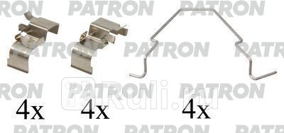 Комплект монтажный тормозных колодок дисковых PATRON PSRK1046 490₽