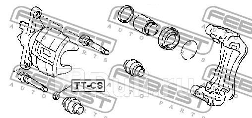 Заглушка направляющей втулки тормозного суппорта TT-CS FEBEST TT-CS 170₽
