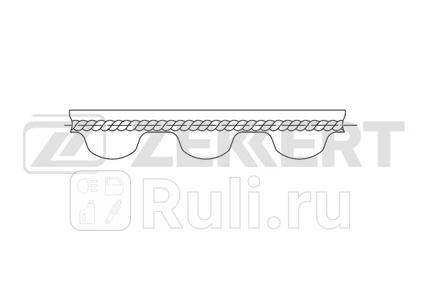 Ремень зубчатый ГРМ VW Passat I-III 77- Transporter III 81- Audi 80 II III 80- 90 III 87- Zekkert zr-1015 1040₽