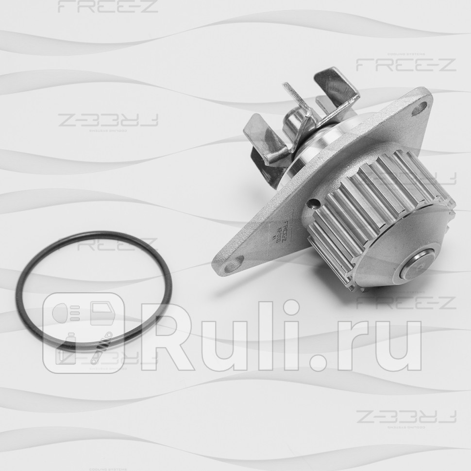 Насос водяной CITROEN Berlingo C2 C3 Xsara 93- PEUGEOT Partner 106 206 306 93- FREE-Z KP0133 1480₽
