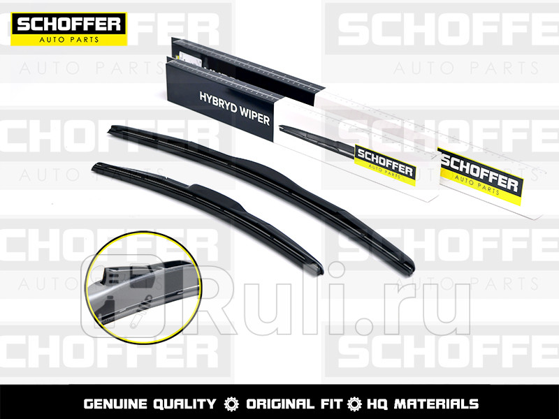 Щетки стеклоочистителя гибридные комплект 550400mm 2216 Hook SCHOFFER SHF29155 1050₽