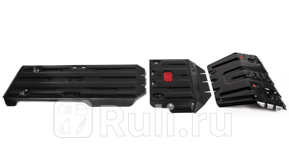 Защиты радиатораподдона двигателякппраздаточной коробки комплект для Toyota Land Cruiser Prado 150 рестайлинг 2 2017-2020 АвтоБроня K11109 12410₽