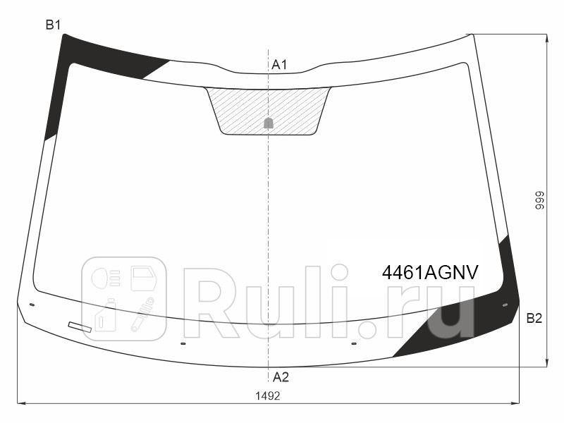 Стекло лобовое Kia Seltos 19- FUYAO 4461AGNV 8070₽