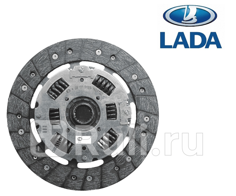 Диск сцепления ведомый ВАЗ 2123 фирм упак ORIGINAL LADA 21230160113000 2730₽