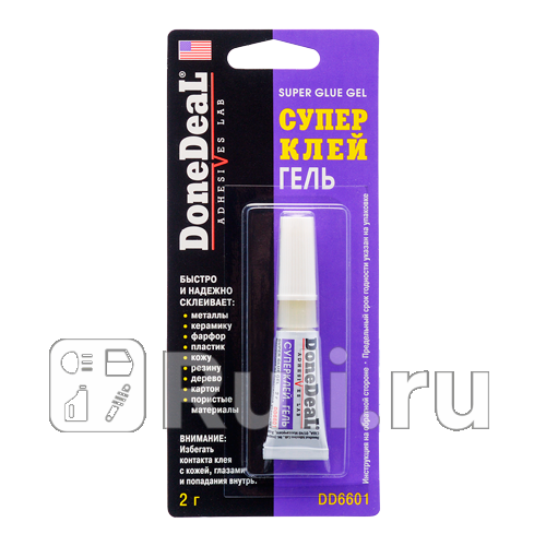 Суперклей Done Deal гель 2 г Done Deal DD6601 430₽