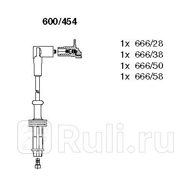 Провода вв к-т citroenpeugeot Bremi 600454 0₽