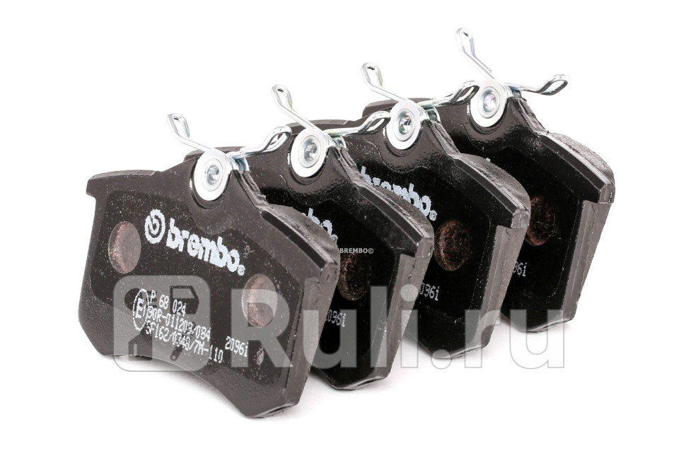 Колодки тормозные дисковые задние для Citroen C4 B7 2010-2013 BREMBO P 68 024 2040₽