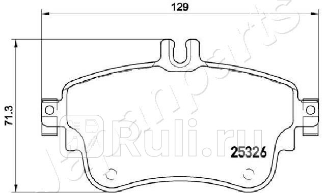Колодки тормозные передние к-кт JAPANPARTS PA-0547AF 0₽