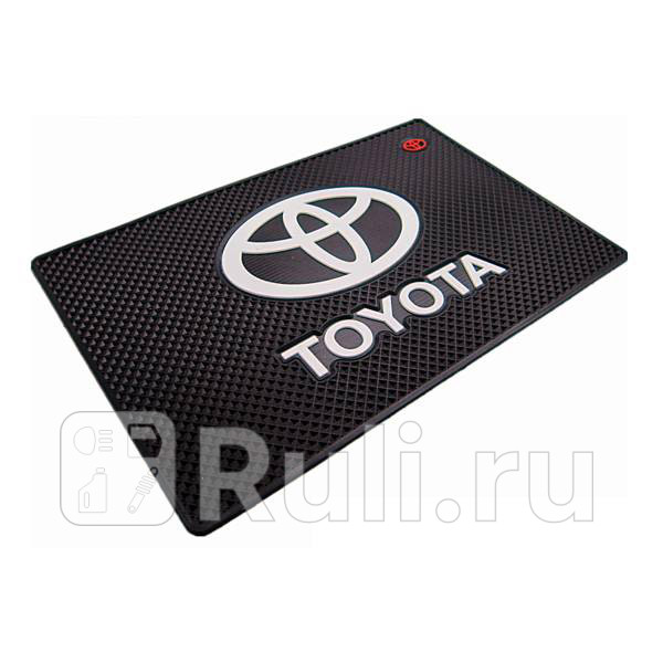 Коврик на панель противоскользящий Skyway 185 х 115 см черный с большой эмблемой Toyota SKYWAY HX-01 Toyota 190₽