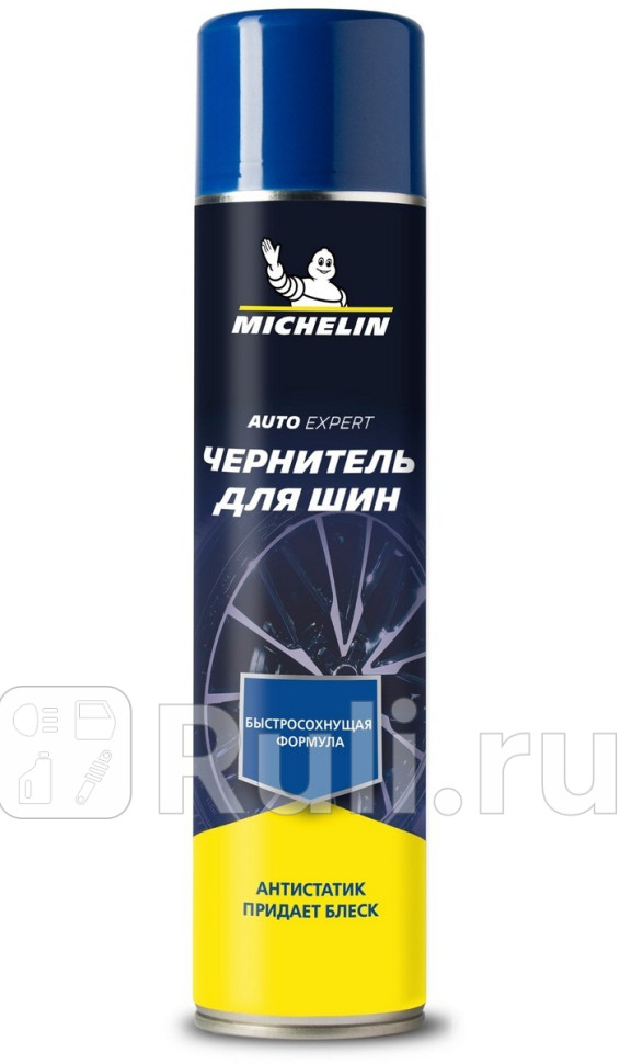 Чернитель для шин MICHELIN 520 мл аэрозоль глянцевый Артикул 31432 MICHELIN 31432 820₽