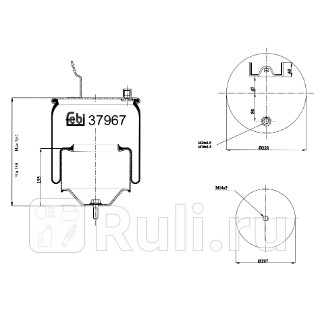 Пневмоп со стак Febi 37967 0₽
