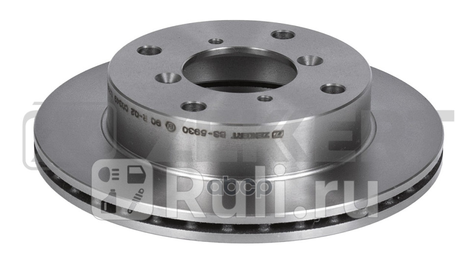 Диск торм перед Subaru Justy JMA MS 95- Suzuki Alto EF 94- Cappuccino EE 92- Swift SF41 Zekkert bs-5930 0₽