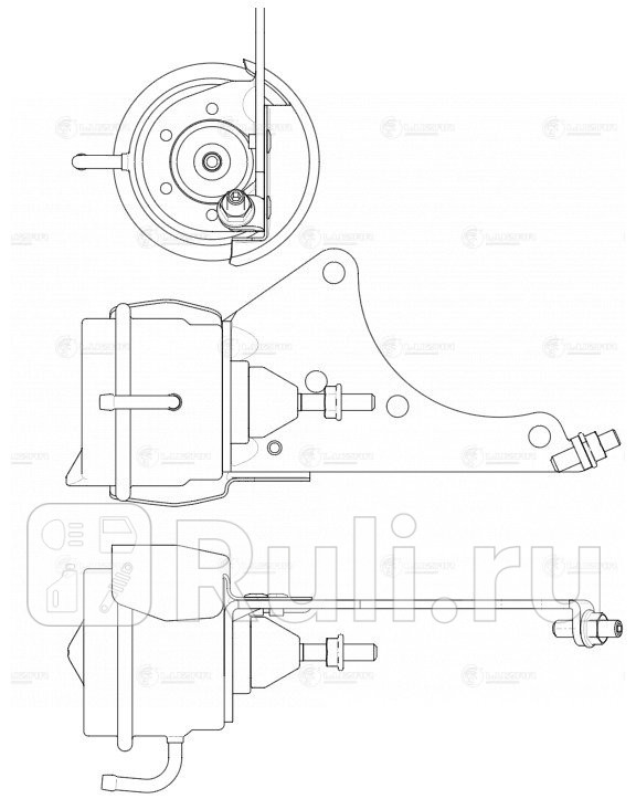 Актуатор турбокомпрессора для ам Kia Sorento 06- 25D E-4 BV43 LTC 0837 LUZAR LTC0837 6290₽