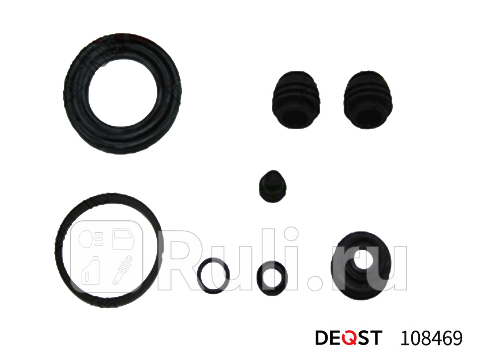 Ремкомплект тормозного суппорта переднего для поршня o 60mm суппорт akebono применяемость isuzu DEQST 108469 240₽