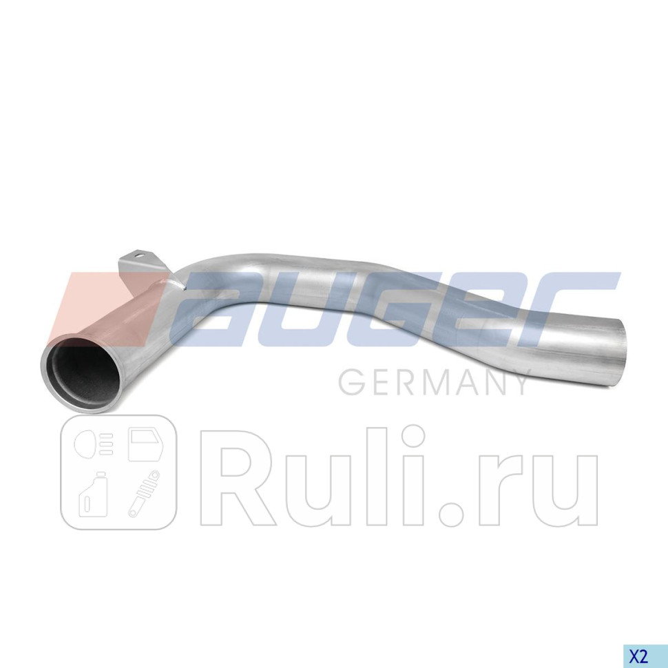 труба глушителя промежуточная3-изг DAF XF95 AUGER 71127 0₽