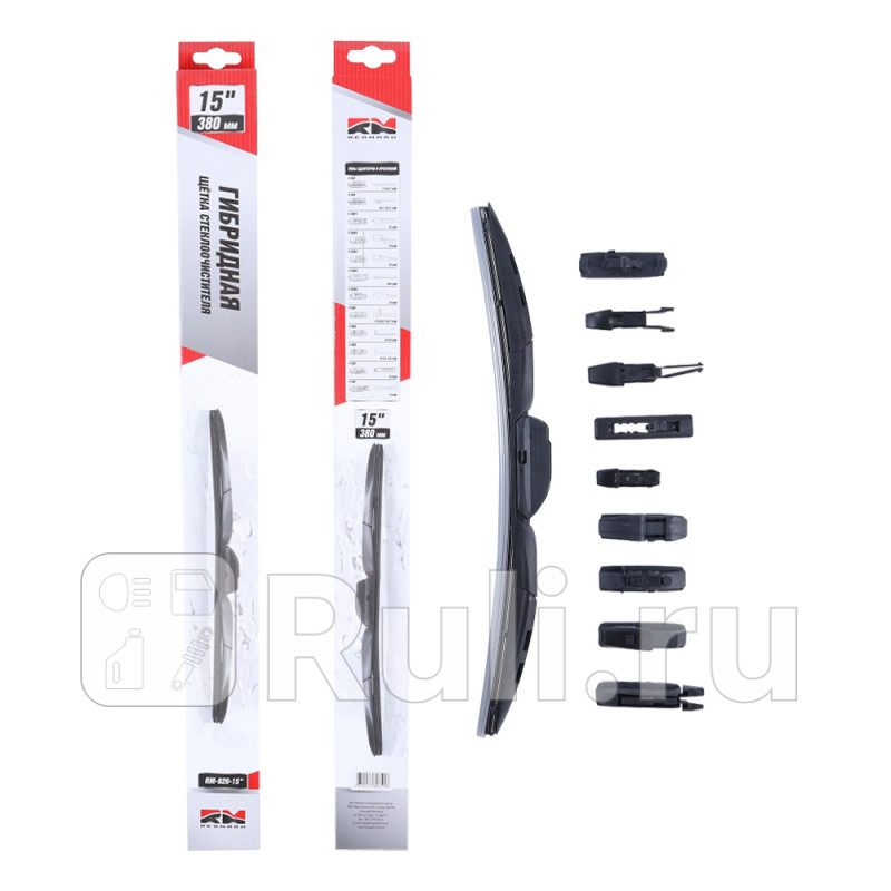 Щетка стеклоочистителя 380 мм гибридная Hybrid Line 10 адаптRedMark RedMark RM92015 620₽