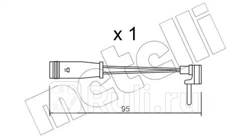 Датчик износа тормозных колодок Metelli SU129 450₽