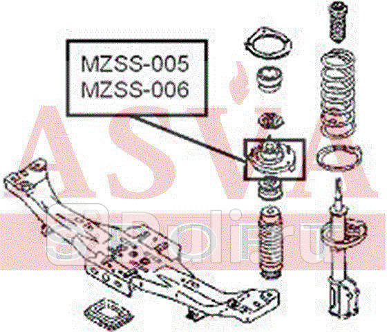 Опора стойки ASVA MZSS005 0₽
