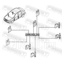 ПЕТЛЯ ДВЕРИ FEBEST 2499-HDLOG 1900₽