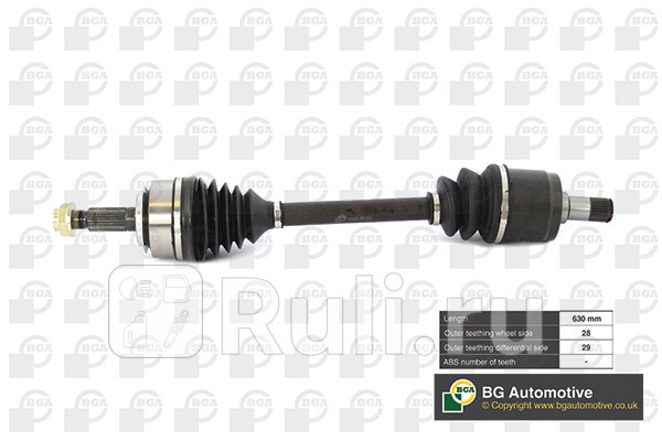 вал приводной Honda CR-V 22 CDTI 05-10 BGA DS2519L 9590₽