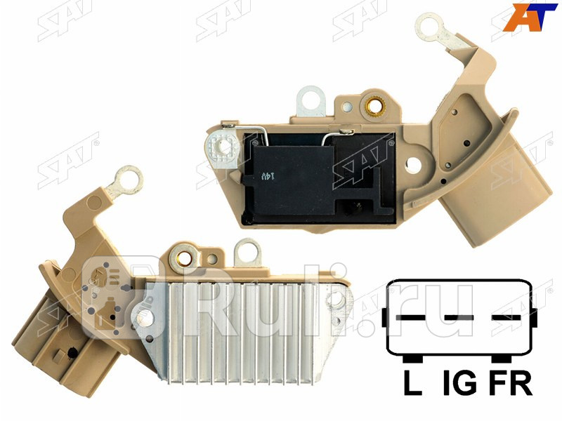 Реле-регулятор напряжения генератора TOYOTA COROLLAFIELDER NZE120 PLATZVITZ NCP1FUN CARGO NCP2 SAT ST-27700-21020 1290₽