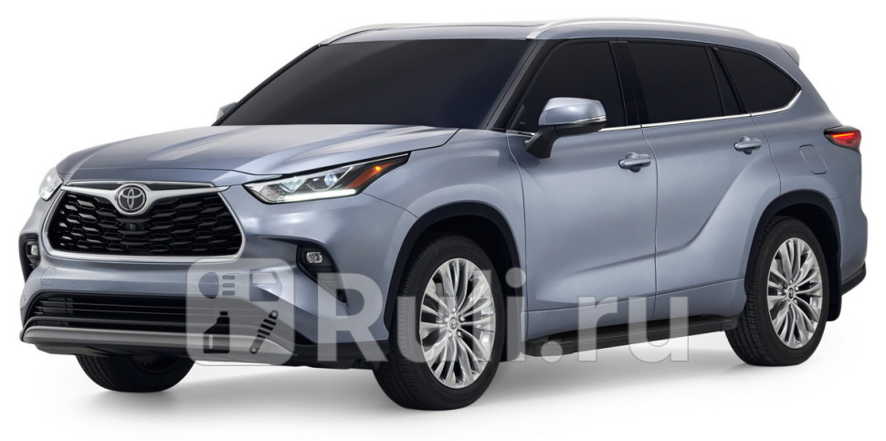 Пороги-подножки комплект для Toyota Highlander 4 2019-2021 RIVAL F180ALB57111 22540₽