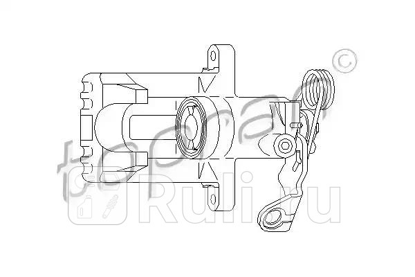 Суппорт тормозной HANS PRIES 110284001 0₽