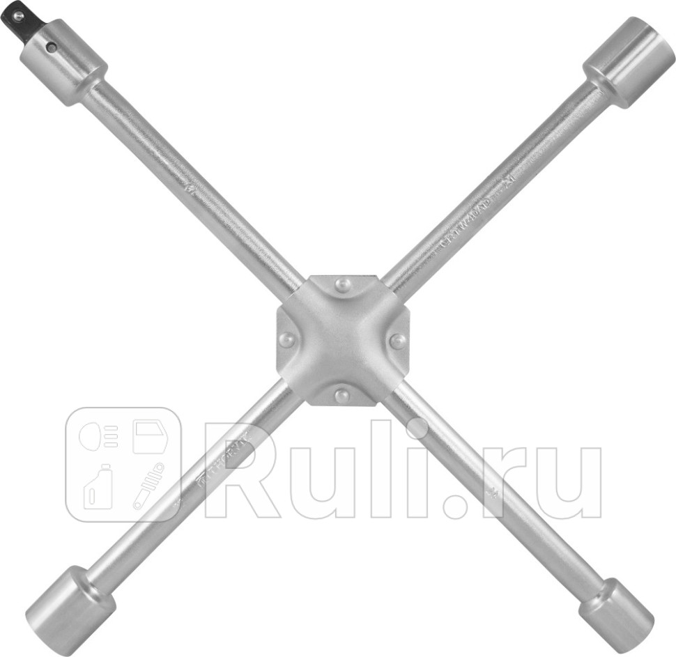 Ключ баллонный крест 17 х 19 х 21 х 22 усиленный с переходником 19 мм х 12 Thorvik THORVIK CRTW40AD 1460₽
