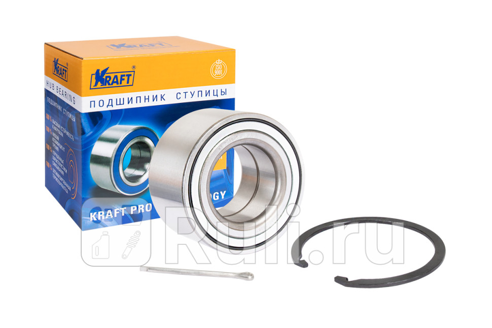 Подшипник ступицы переднего колеса, комплект Toyota Avensis (97-), Corolla (97-) 1.6-2.0  KRAFT KT 204608