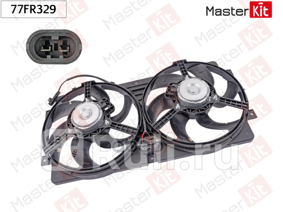 Вентилятор охлаждения радиатора LADA NIVA II 2123 2002 - MASTERKIT 77FR329 10700₽