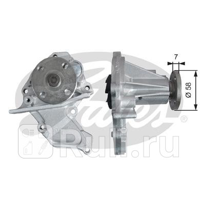 Водяной насос WP0118 GATES WP0118 4240₽