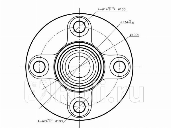 Ступичный узел задн NISSAN CUBE Z10 NTN HUB048-35 9210₽