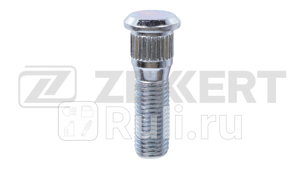 Шпилька колесная M12 x 1 5 L-48 D-14 3 Цинк Zekkert be-4141 100₽