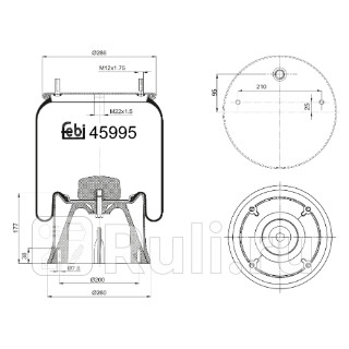 Пневмопод со стак 2923VK SAF Febi 45995 0₽