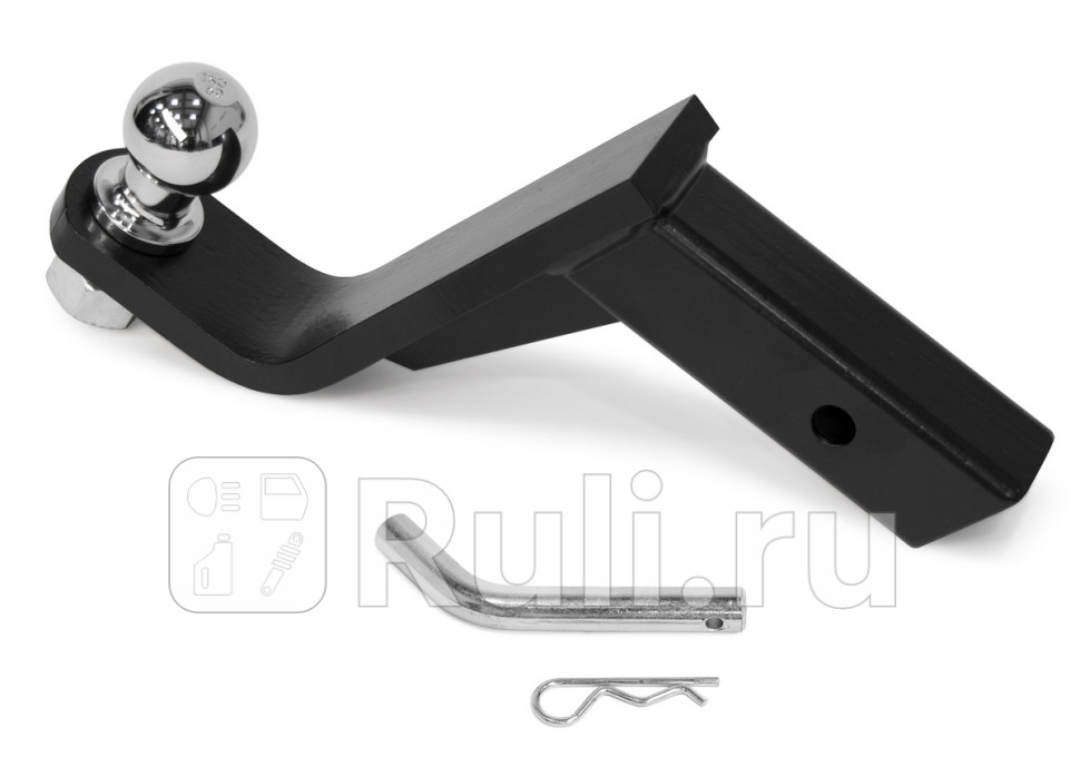 Шаровый узел для фаркопа под квадрат 50х50 с понижением 4 дюйма RIVAL F00401 7460₽