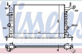 Радиатор охлаждения для Opel Vectra B 1996- Forward OPVCA96-910 3900₽